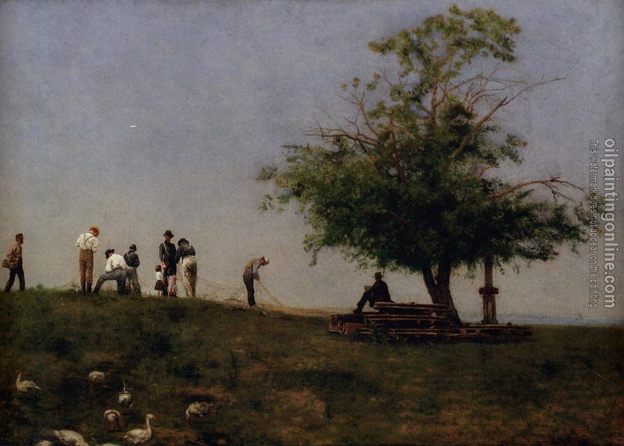 Eakins, Thomas - Mending the Net